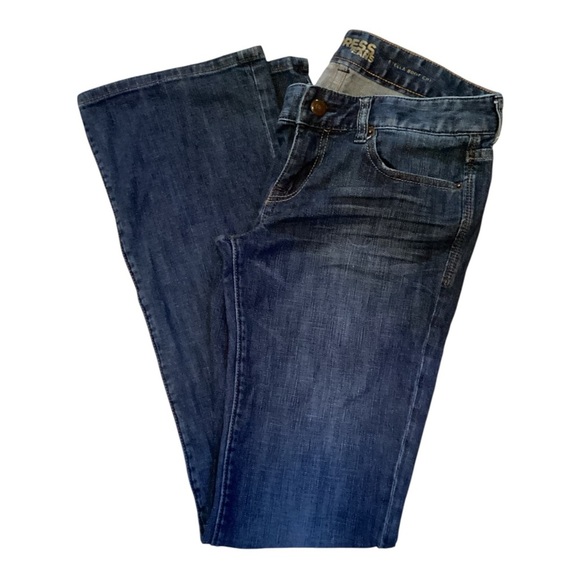 Express Jeans Womens 19 Bootcut Distressed Embroidered Juniors Size Approx 10 - Picture 8 of 8